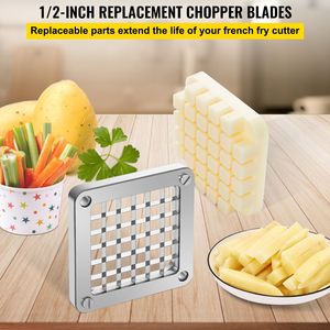 Lama di ricambio per tritatutto da 1/2 pollice, set da 3 pezzi per patatine fritte con 6 lame extra, parti industriali in acciaio inossidabile per tritatutto a pressione - Product Image 2