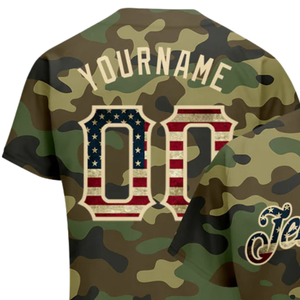 Maillot de baseball camouflage pour homme, boutonné, uniforme d'équipe, respirant, léger, vêtement de sport pour tournoi - Product Image 3