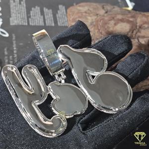 Collier chaîne personnalisé style rappeur avec pendentif « DANIE » en moissanite et diamants, bijoux scintillants - Product Image 6