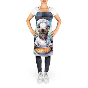 French Bulldog Printed Unisex Large Multicolor Kitchen <b>Apron</b> for Cooking Baking Crafts <b>Gardening</b>-Adults Only - Product Image 2