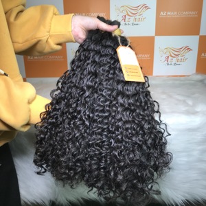 Meilleur prix de gros 100% extensions de cheveux humains cheveux bouclés birmans en vrac du Vietnam longueur de 8 à 34 pouces - Product Image 2