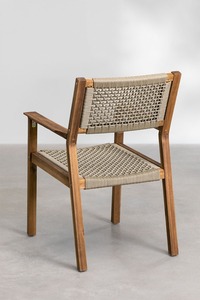 Modern Scandinavian Wood <b>Dining</b> <b>Chair</b> With Handwoven Linen Seat And Backrest Stable Home Furniture For <b>Dining</b> Room - Product Image 2