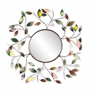 High Quality Floral <b>Round</b> Metal Wall <b>Mirror</b> Handmade Wall <b>Mirror</b> Modern Decorative <b>Mirror</b> Frame in Wholesale Price - Product Image 6