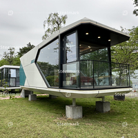 Maisons préfabriquées pour projets hôteliers intelligents, conception de capsules spatiales, maisons préfabriquées en capsules