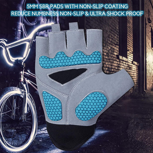 Unisex Cycling Gloves Half-Finger Non-Slip Palm Padded Grips Fingerless Short Mountain Racing Sports Wear for Bicycle Riding - Product Image 5
