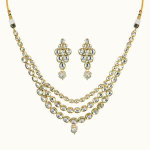Kanhai Jewels Women's Antique Classic Necklace <b>Earring</b> Sets Titanium Plating Copper Alloy Crystal Rhinestone Wholesale 17538 - Product Image 2