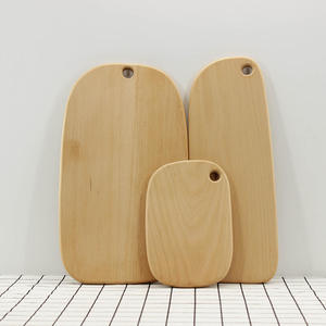 Tabla de cortar de madera maciza, tabla para picar verduras, tabla de cortar de madera, bandeja para servir, tabla para pan con asa - Product Image 2