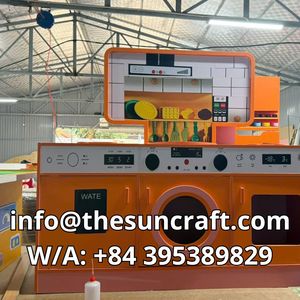 Puesto de Mercado de Granja de Madera para Niños, Juguete de Simulación Ecológico y Sostenible con Toldo, Báscula, Pizarra y Contenedores, Venta al por Mayor - Product Image 5