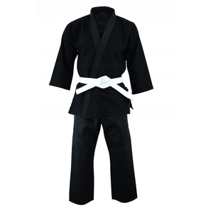 Women's Black Mixed Martial Arts Gi 100% Cotton 400g Durable Regular Fit Adult Uniform with Heat-Transfer Printing - Product Image 4