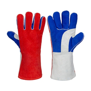 Gants de soudage en cuir de vachette pleine fleur pour le hockey, protection industrielle des mains, lutte contre les incendies, barbecue, four et grillades - Product Image 1