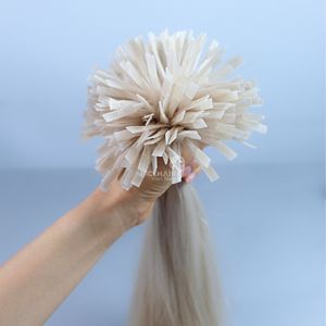 Extensiones de cabello humano Puntas planas Queratina Single Drawn Remy Blonde Productos al por mayor Precio Cabello crudo Trenzado vietnamita - Product Image 3