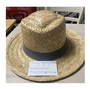 Chapeau de paille marron traditionnel décontracté quotidien avec ruban de logo à bord de 8cm-10cm pour les fêtes à la maison mariages vacances voyages et visites - Product Image 5