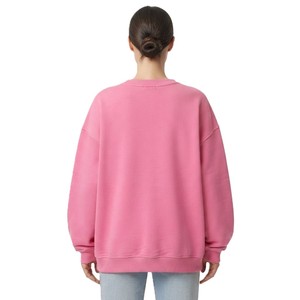 Winter Trendy Logo <b>Chenille</b> Patch Sweatshirts Wholesale Pink Crewneck Pullover Oversized Streetwear <b>Women</b> Warm <b>Jumper</b> Hoodies - Product Image 2