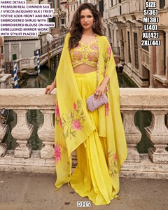 Elira Glam Traditional Chinnon Silk Lehenga Choli Set with Quick Dry Feature for <b>Women's</b> Party & <b>Wedding</b> Floor-Length - Product Image 6