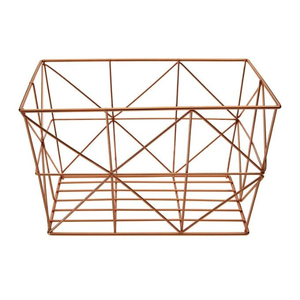 American Style Metal <b>Wire</b> <b>Storage</b> <b>Basket</b> With Handle Customized Size Black Color Uses In Home Kitchen Tabletop <b>Storage</b> <b>Basket</b> - Product Image 4