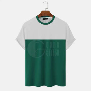 Camiseta de Verano Cómoda, Lisa, de Algodón, para Sublimación, Estilo Ringer, Informal, para Hombre - Product Image 2