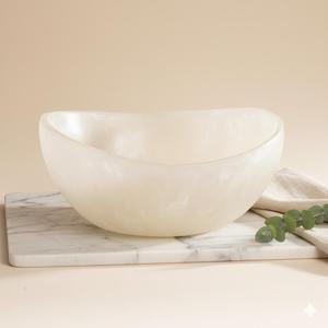 Tazón Decorativo Verde Esmeralda de Lujo con Acabado en Hoja de Oro, Centro de Mesa Moderno de Diseño, Tazón para Servir, Decoración del Hogar - Product Image 3