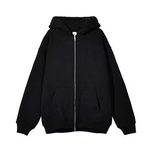 <b>Men's</b> <b>Half</b> <b>Zip</b> Hooded Tech Fleece <b>Jacket</b> Windproof Breathable Eco-Friendly Solid Black Casual Autumn Sportswear 100% Cotton - Product Image 2