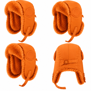 Bonnet de ski d'hiver avec doublure, coupe-vent, chaud, protection des oreilles, pour adultes, utilisation en extérieur - Product Image 1
