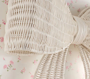 Décoration murale en ruban blanc tissé distinctif, en rotin, pour chambre d'enfant, matériaux organiques, pour la décoration intérieure de la chambre des enfants. - Product Image 3