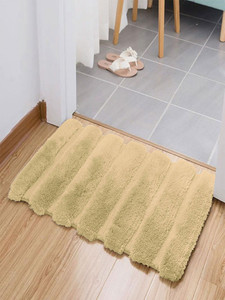 Alfombra de Baño Ultra Suave con Diseño Acanalado – Alfombra de Microfibra Gruesa, Absorbente y Antideslizante, Alfombra de Ducha de Secado Rápido, Color Beige - Product Image 4