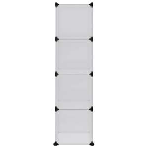 Organizador de Almacenamiento de Plástico PP Transparente Grande con Contenedores de Almacenamiento de Cubos de Acero Premium - Product Image 5