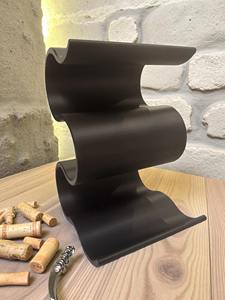 Elegante Soporte Curvo para Botellas de Vino, Ideal para Habitaciones, Cocinas, Mesas de Comedor y Bares de Oficina, de la India - Product Image 3