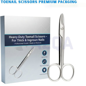 Ciseaux à ongles professionnels en acier inoxydable, droits, portables et robustes, pour ongles épais et incarnés, soins des pieds - Product Image 5