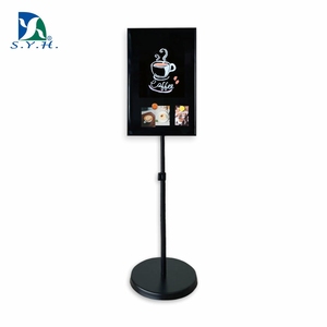 Portable Floor-Standing Magnetic Blackboard with Aluminum Frame and Stable Steel Base - Product Image 1