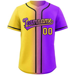Maillot de baseball pour homme personnalisé de haute qualité, imprimé par sublimation, respirant, vêtements de sport en gros, maillot vierge à prix avantageux - Product Image 2