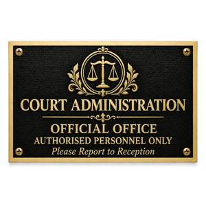 Custom <b>Engraved</b> Brass Business Nameplate Personalized Logo Metal Sign Door Office <b>Plaque</b> - Product Image 3