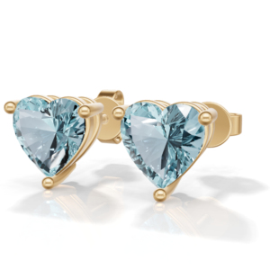 Heerani Jewels Moonstone 925 Sterling Silver Heart Shape IGI Certified Trendy <b>Stud</b> Vermeil Unisex All Religion Wedding <b>Earrings</b> - Product Image 2