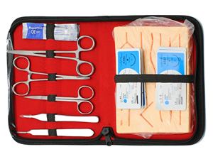 Kit d'entraînement à la suture pour étudiants en médecine, ensemble d'instruments de suture en acier inoxydable, coussinet de peau, manuel de précision chirurgicale mondial - Product Image 5
