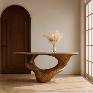 Live Edge Wood <b>Console</b> <b>Table</b> Solid Wood <b>Rustic</b> Furniture Decor Housewarming Gift Solid Wood Modern Sculptural <b>Console</b> <b>Table</b> - Product Image 1