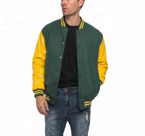 OEM Custom Manufacturer's <b>Men's</b> College Varsity <b>Jacket</b> Woolen Embroidered Wool Patches Leather Sleeves Baseball Letterman Style - Product Image 3