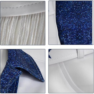 Disfraz de Vaquera para Adultos, Conjunto de Uniforme de Animadora de 3 Piezas con Estrella Azul para Mujer - Product Image 5