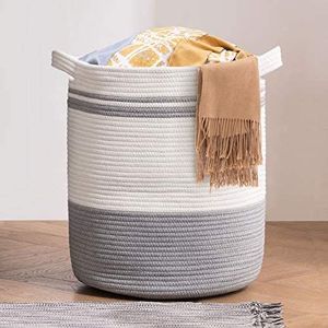 Decor basket neutral decor basket hobo <b>storage</b> basket Scandinavian style basket minimalist home organiser premium home <b>storage</b> - Product Image 5