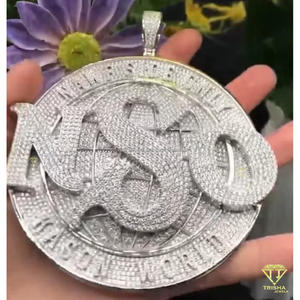 Colgante Personalizado de Lujo con Diamante Moissanite VVS y Plata de Ley 925 - Product Image 2