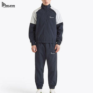 Chándal deportivo de invierno para hombre |   Conjunto de Chaqueta de Manga Larga y Pantalones Deportivos de Poliéster, Secado Rápido, Transpirable, Ligero, Informal - Product Image 1