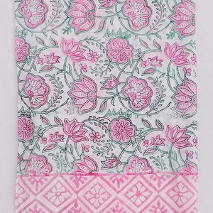 Very Soft Women's Pareo <b>Sarong</b> Swimming 100% Cotton Handmade Block Printed Striped 1 Piece - Product Image 2