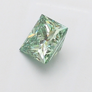 Diamante Suelto Cultivado en Laboratorio, Corte Princesa, Claridad VS2, 0.90-1.10 Ct, Color Verde Intenso, para Diseño de Joyería de Lujo - Product Image 4