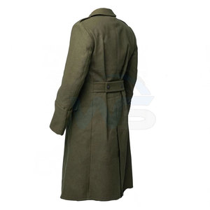 Manteau Trench Homme Écologique Respirant Doublure Douce Longue Double Boutonnage Ceinture Bordure Fourrure Chaud Décontracté Affaires - Product Image 3
