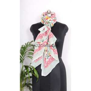 Wholesale <b>Large</b> Cotton Digital Print Floral Sarong Pareo Beach Bikini Cover up Wrap <b>Scarf</b> Women Summer Vacation Wear - Product Image 3