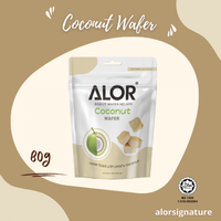 ALOR Biscuits au Coco Goût Sucré Texture Croustillante Fourrage aux Fruits Lyophilisés Type Sucré Gaufrettes Sachet Carré Fruité