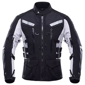 Veste de moto imperméable en Cordura/Polyester pour homme, vêtements de sport de course, manches courtes, séchage rapide, respirante, personnalisable - Product Image 4