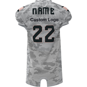 2025 Custom Unisex American Football Uniform Breathable OEM Jerseys Camouflaged Print Design Adult Set Short Sleeve Plus Size - Product Image 3