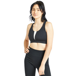 Women's Customized Fitness Logo Design Breathable Running Sports Padded <b>Bra</b> Medium Support <b>Racerback</b> 100% Nylon Yoga Vest Tank - Product Image 3