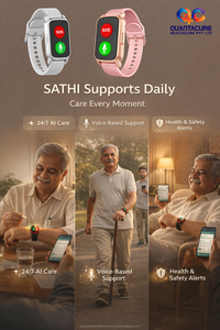 2026 QC V22 Pro AI GPS SmartWatch Elderly <b>WiFi</b> SOS Call Fall Detection HeartRate BloodPressure SleepMonitor IP67 GPS Navigation - Product Image 4