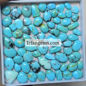 Lot de cabochons petits en turquoise Kingsman 100% naturelle, prix de gros, pierres pour la fabrication de bijoux en turquoise Kingsman, lot de turquoise Kingsman - Product Image 2