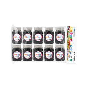 [Hecho en Corea] Bandas Elásticas para el Cabello de TPU Negro de Alta Elasticidad, Bandas de Goma No Tóxicas en Botella (Certificación KC y OEKO-TEX / OEM y ODM Disponibles) - Product Image 1